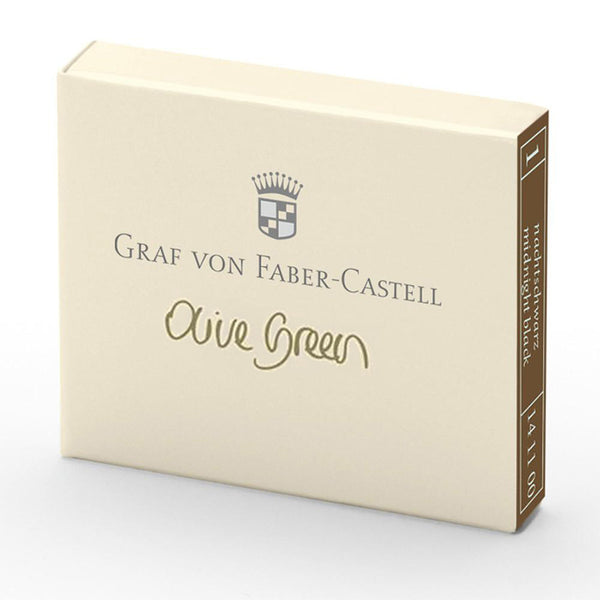 Graf von Faber-Castell, Tintenpatrone, 6x, Olive Green