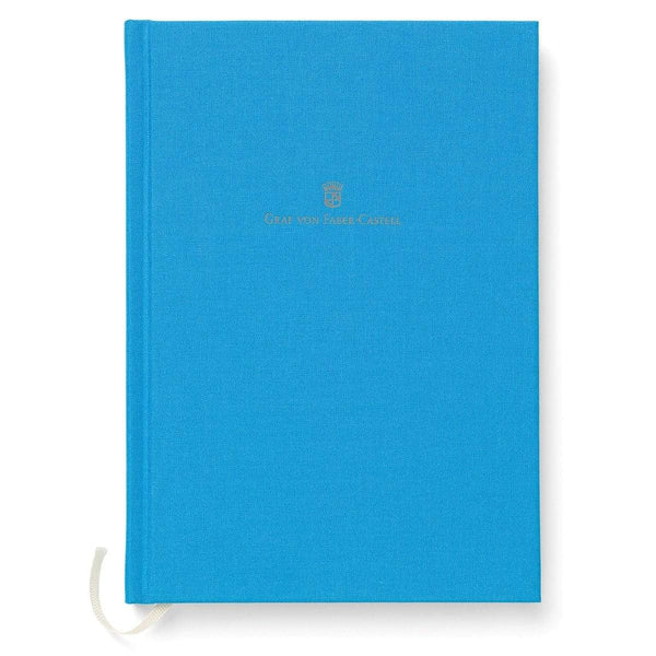 Graf von Faber-Castell, Buch mit Leineneinband A5 Gulf Blue, Blau-1
