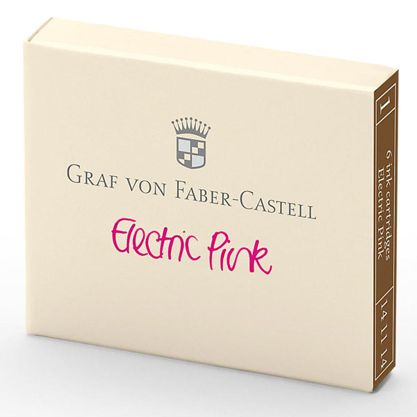Graf von Faber-Castell, Tintenpatronen, 6x Electric Pink-1