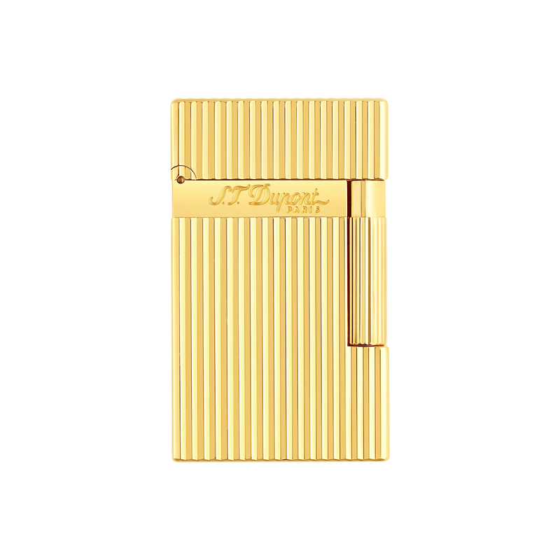 S.T. Dupont, Feuerzeug, Ligne 2, guillochiert in Gold