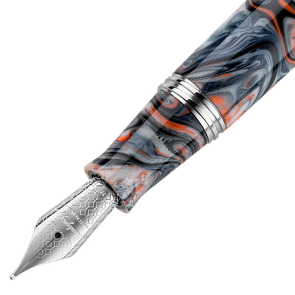 Montegrappa Armonia Füllfederhalter – Schwarz, Feder F (fein), Aus Harz & Palladium