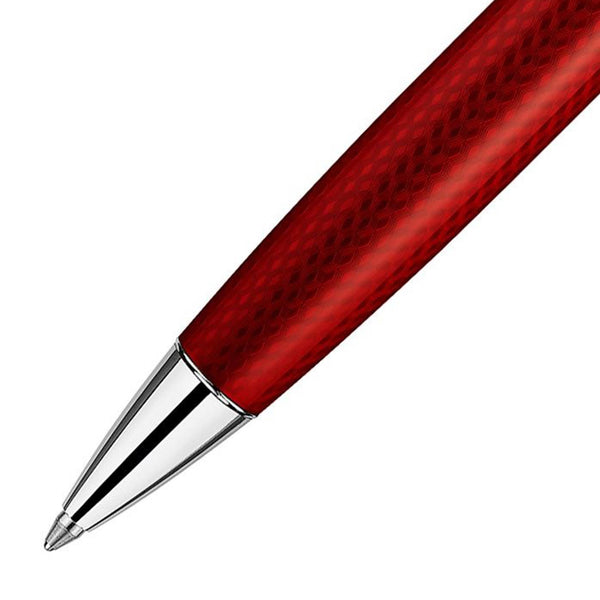 Caran d'Ache, Kugelschreiber, Léman, ROUGE CARMIN, versilbert