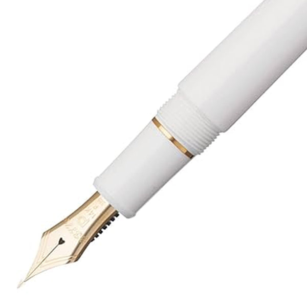 Platinum, Century Gold Trims, Füller, 14 Karat Goldfeder, Weiss