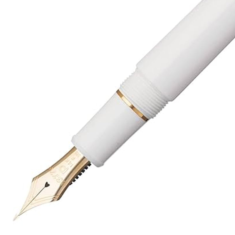 Platinum, Century Gold Trims, Füller, 14 Karat Goldfeder, Weiss