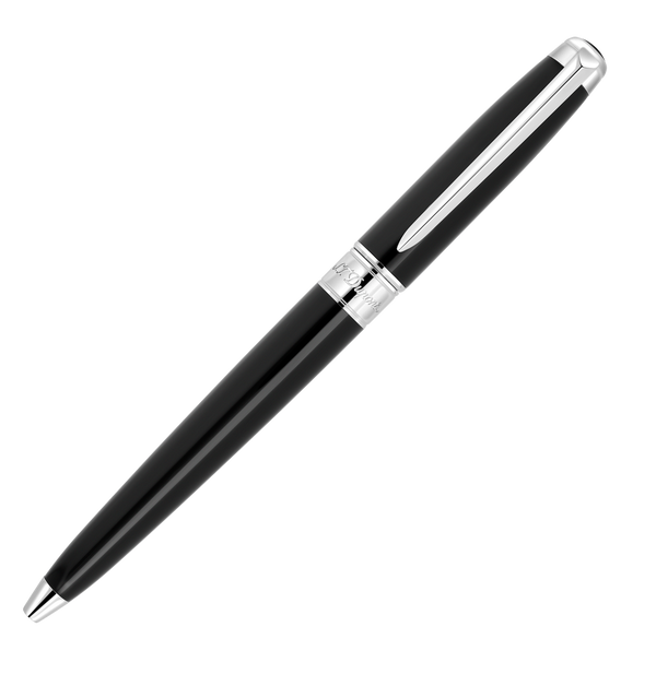 S.T. Dupont, Line-D ETERNITY Kugelschreiber, Lack in Schwarz/verchromt