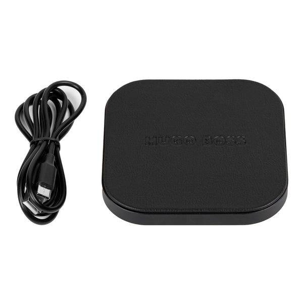 HUGO BOSS, Wireless charger Iconic Black