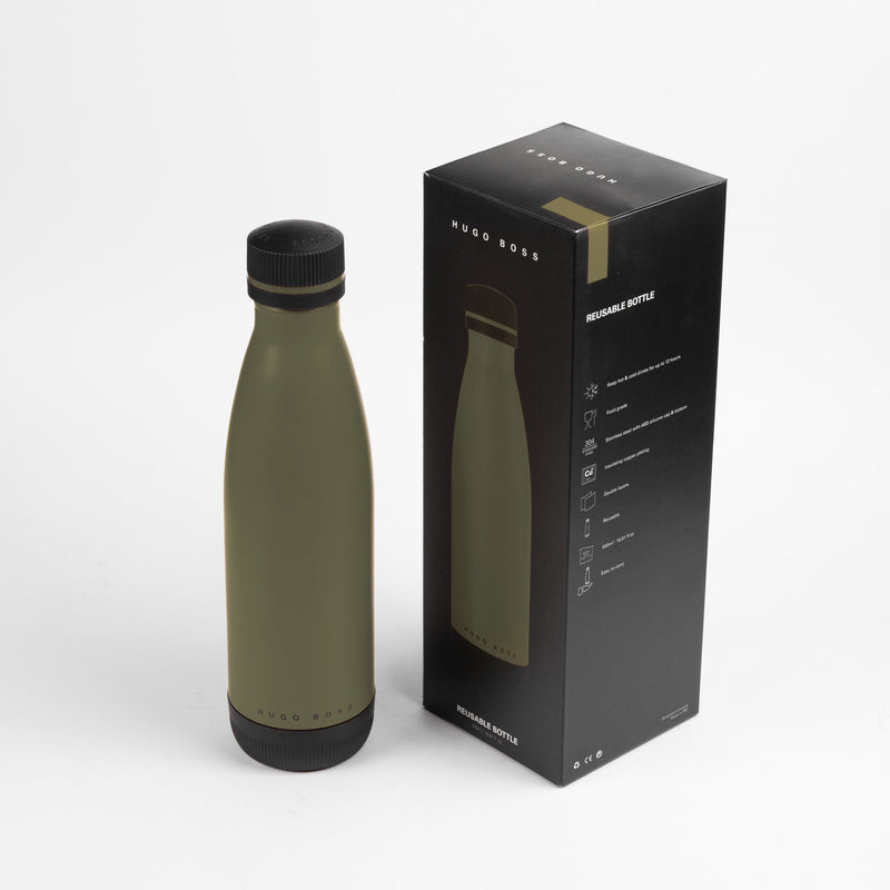 HUGO BOSS, Isotherme Flasche Gear Matrix Khaki