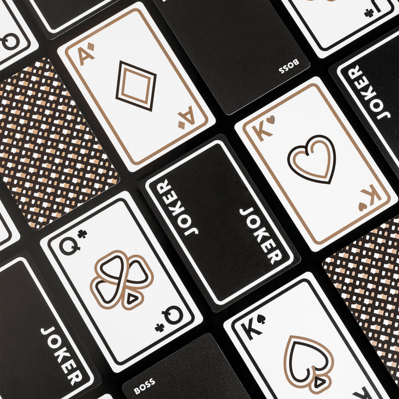 HUGO BOSS, Spielkarten 2 Decks Iconic Black