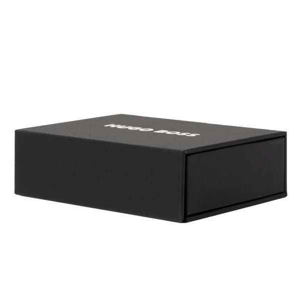 HUGO BOSS Schlüsselanhänger, Pure Matte Dark Chrome, chrom