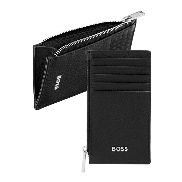 HUGO BOSS, Kartenhalter mit Zipp, Classic Grained