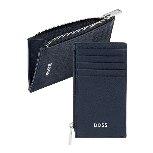 HUGO BOSS, Kartenhalter mit Zipp, Classic Grained