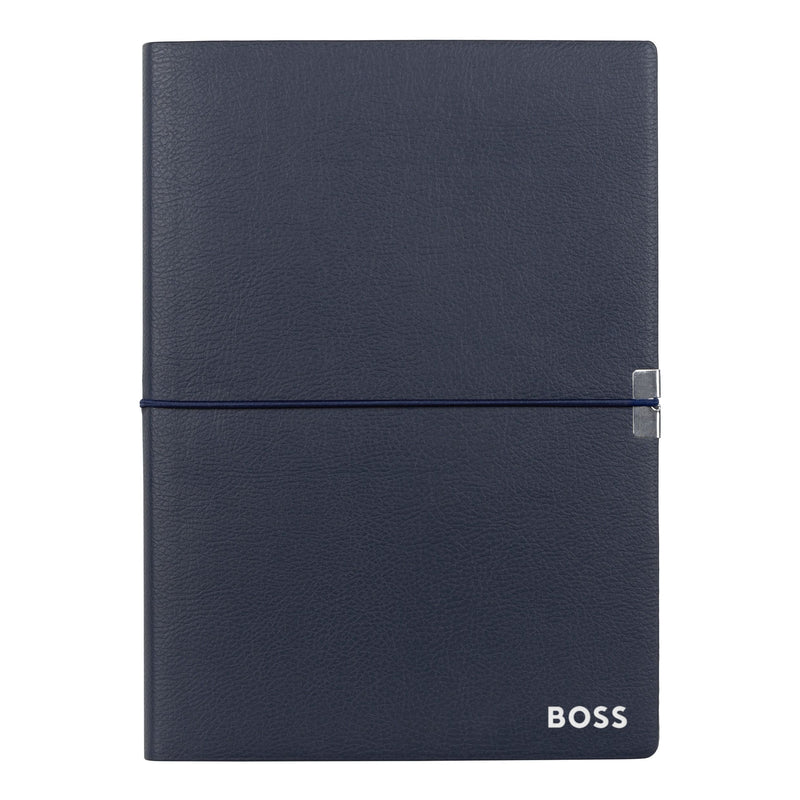 HUGO BOSS Kugelschreiber, A5 Notizbuch Gear A5, blau