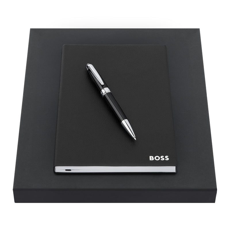 HUGO BOSS, Schreibset, schwarz
