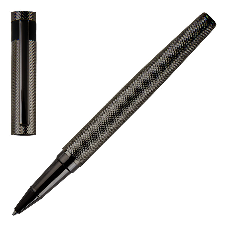 HUGO BOSS,SET  Kugelschreiber + Tintenroller Loop Diamond, gun