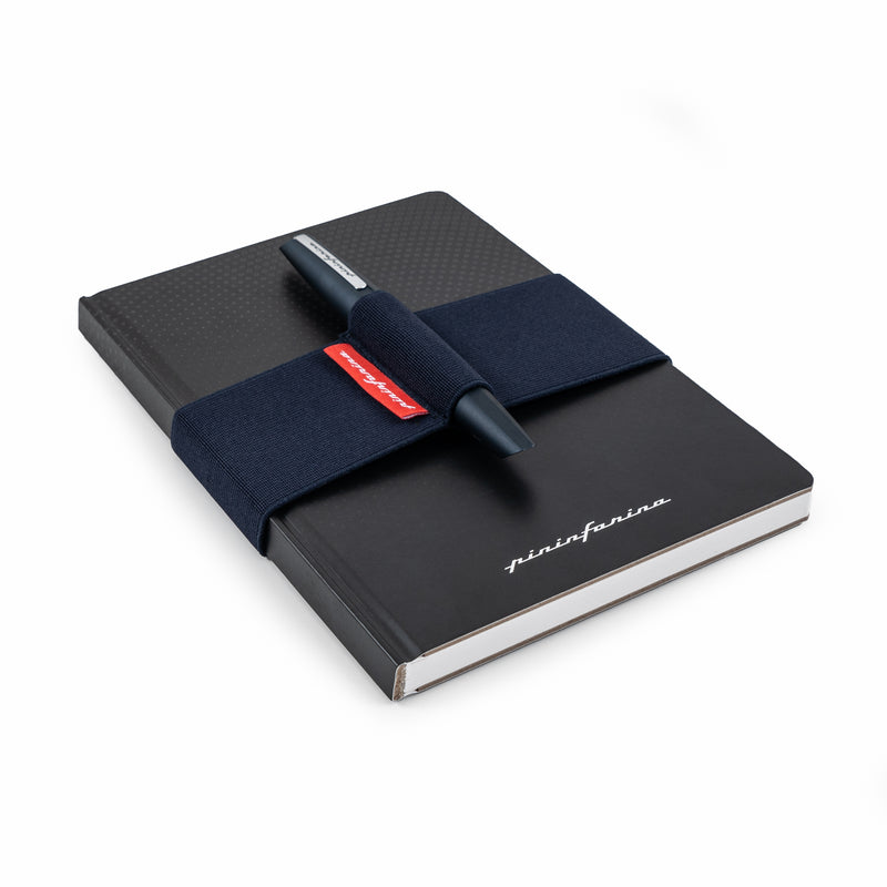 Pininfarina, Notizbuchband, elastisch, dunkelblau
