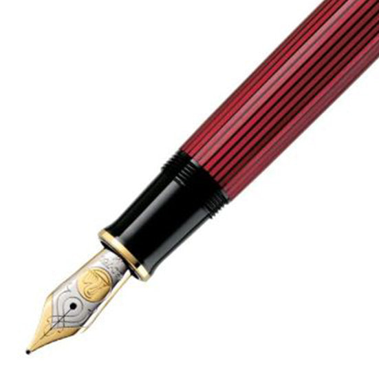 Pelikan Souverän M800 schwarz/rot, rechte Hand, breit, Geschenkbox Pelikan Souverän M800 schwarz/rot, rechte Hand, breit, Geschenkbox