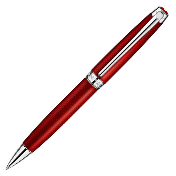 Caran d'Ache, Kugelschreiber, Léman, ROUGE CARMIN, versilbert