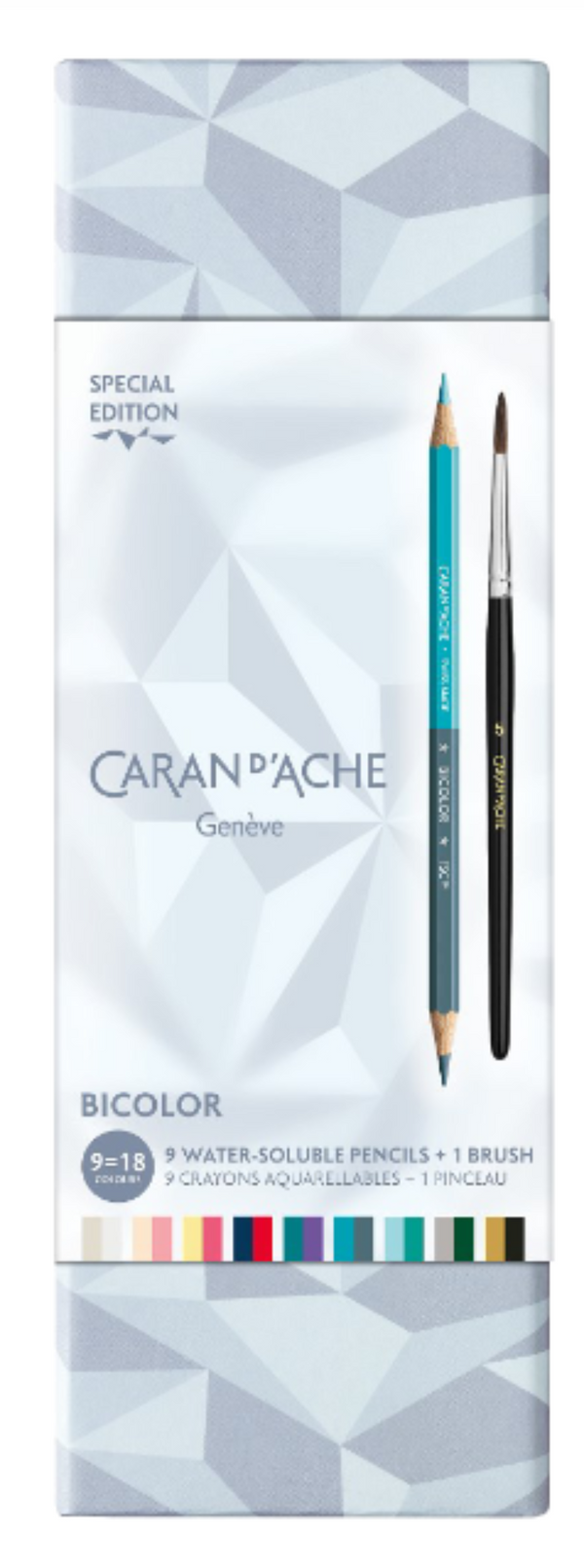 Caran d'Ache, Bicolor Farbstifte Set, Alpine Frost