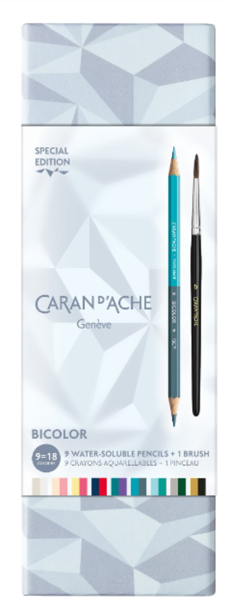 Caran d'Ache, Bicolor Farbstifte Set, Alpine Frost
