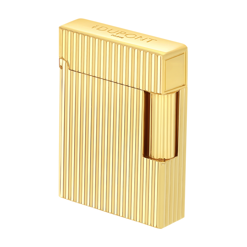 S.T. Dupont, Ligne 1, guillochiertes Feuerzeug, Gold