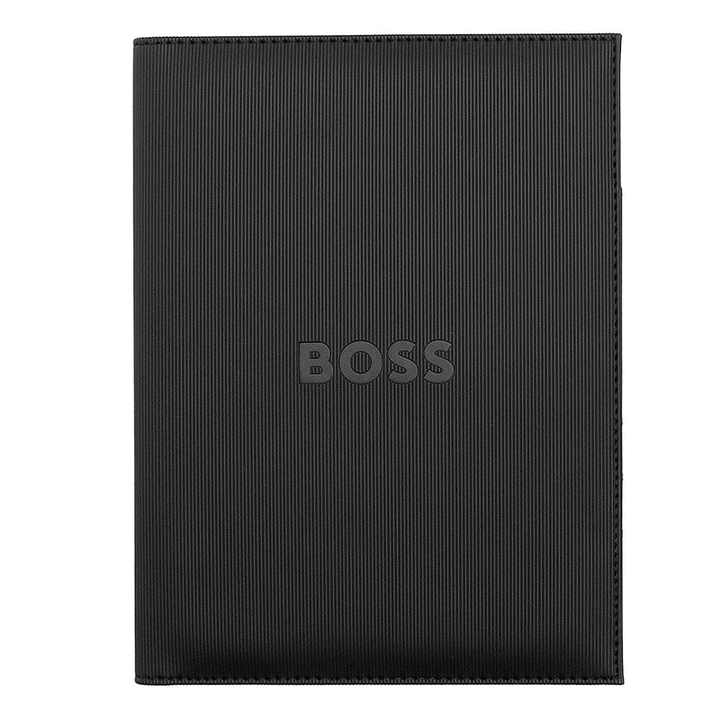 HUGO BOSS Konferenzordner Formation Linien, schwarz