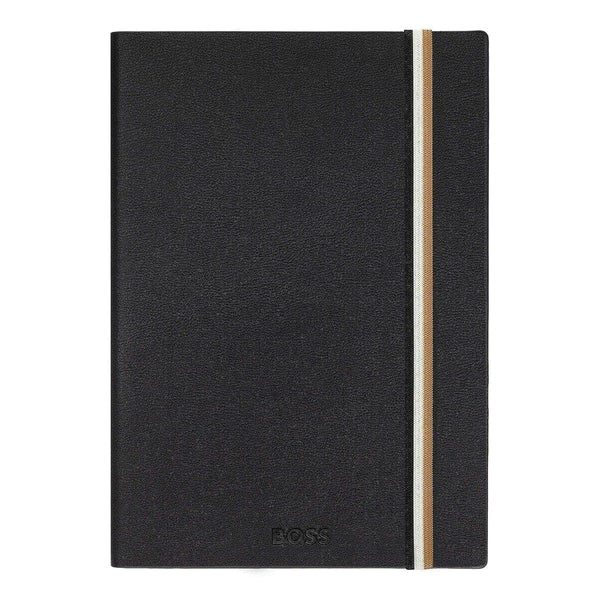 HUGO BOSS Notizbuch Iconic A5 liniert, schwarz