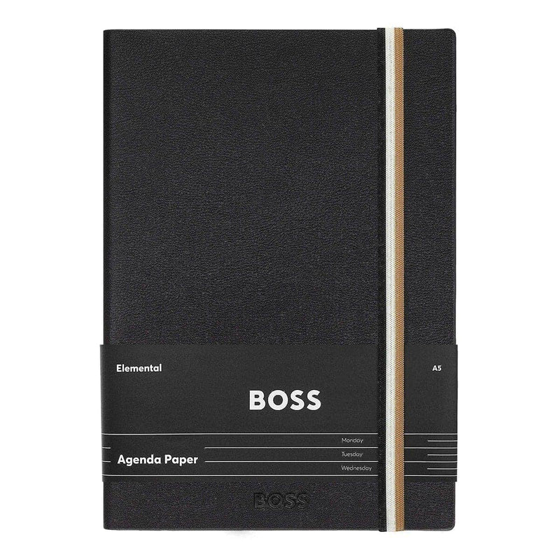 HUGO BOSS Notizbuch Iconic A5, schwarz