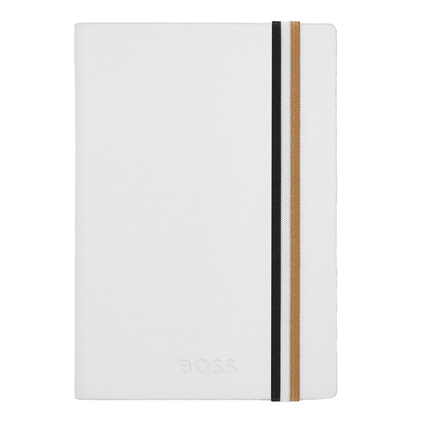 HUGO BOSS Notizbuch Iconic A6 liniert, weiß