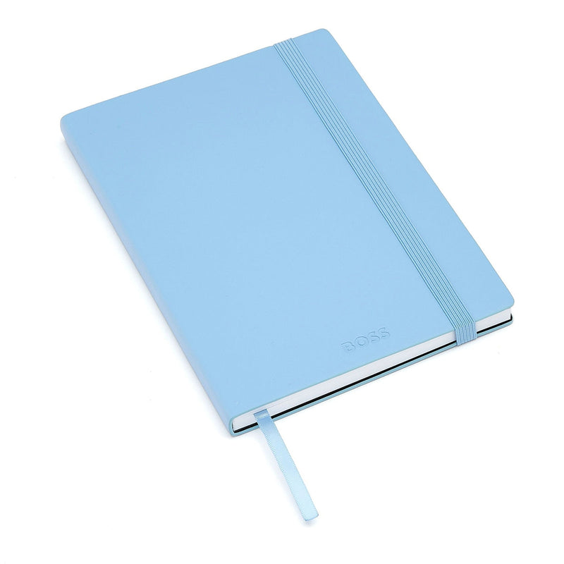 HUGO BOSS Notizbuch Monogram Pastel, A5, Light Blue