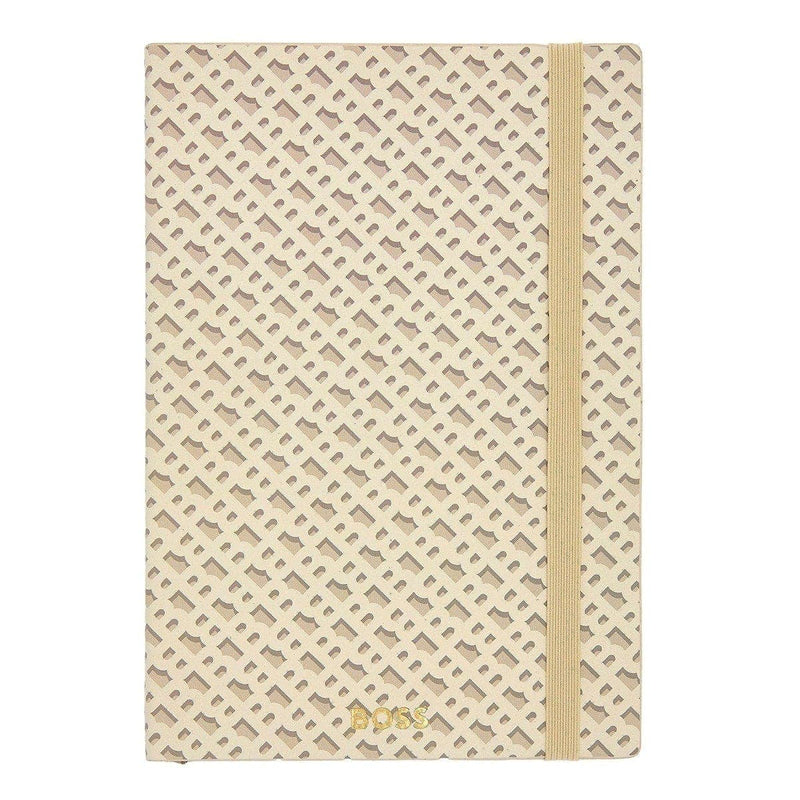 HUGO BOSS Notizbuch Monogram Pastel, A5, Cream