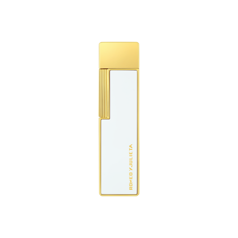 S.T. Dupont, lackiertes Feuerzeug, Twiggy, romeo y julieta, Weiss
