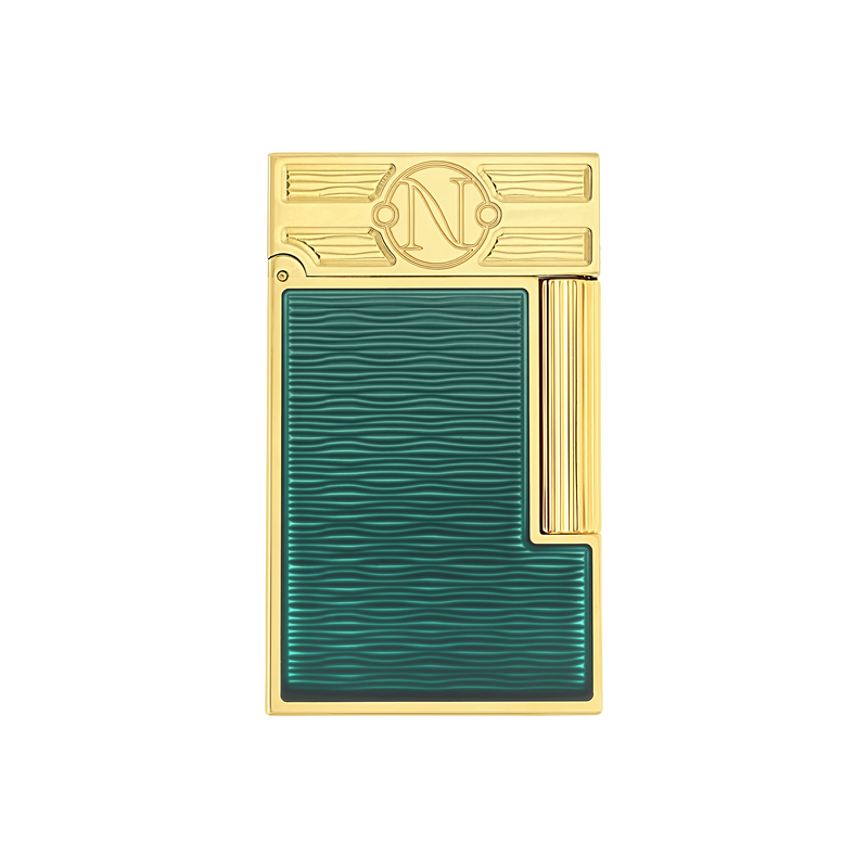 S.T. Dupont, Ligne 2, lackiertes Feuerzeug, 20'000 Meilen unter dem Meer, Grün Pacific