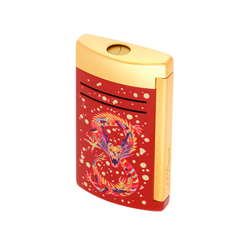 S.T. Dupont, Maxijet, lackiertes Feuerzeug, Dragon Burgundy