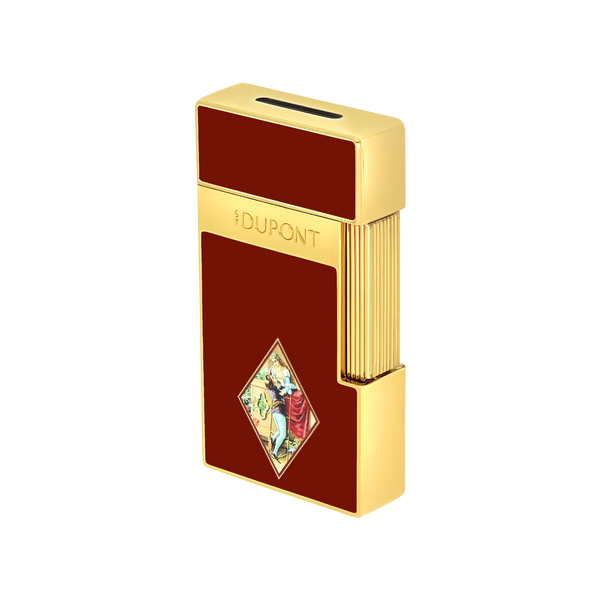 S.T. Dupont, lackiertes Feuerzeug, Biggy, romeo y julieta, Burgund