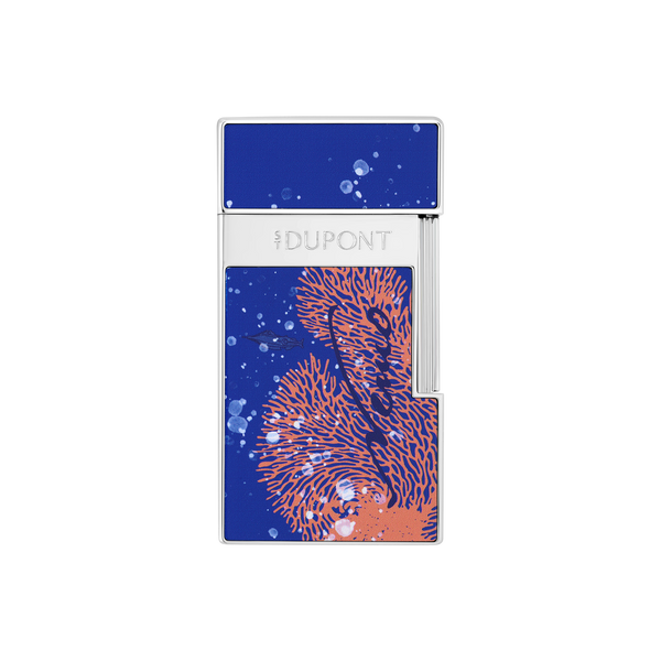 S.T. Dupont, lackiertes Feuerzeug, 20'000 Leagues under the seas, Royal Blue