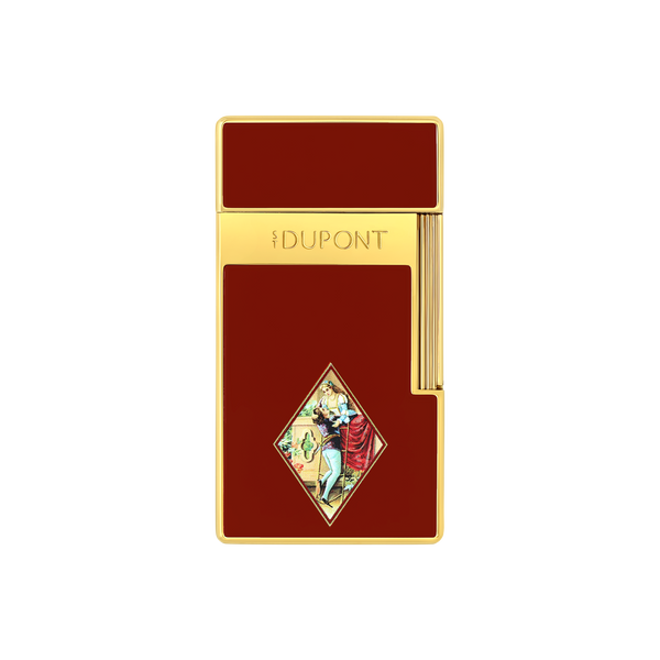 S.T. Dupont, lackiertes Feuerzeug, Biggy, romeo y julieta, Burgund