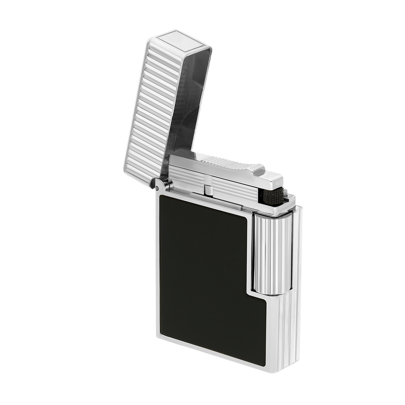 S.T. Dupont, Ligne 1, lackiertes Feuerzeug, Silber