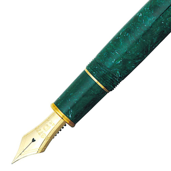 Platinum, #3776 Celluloid, Füller, Jade Green