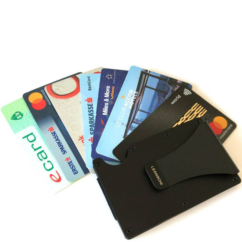 Leanschi, Kreditkartenhalter, Tech-Wallet, schwarz-4