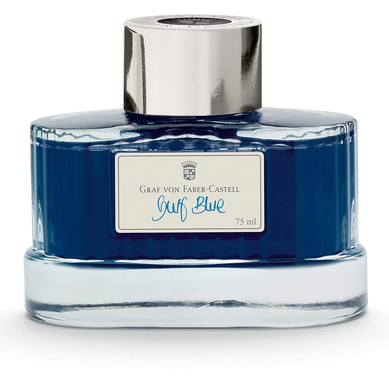 Graf von Faber-Castell, Tintenglas Gulf Blue 75ml, Blau-1