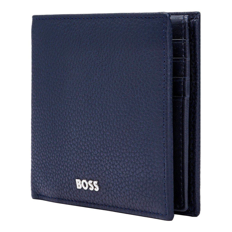 HUGO BOSS Brieftasche, Classic mit Klappe Grained, Navy