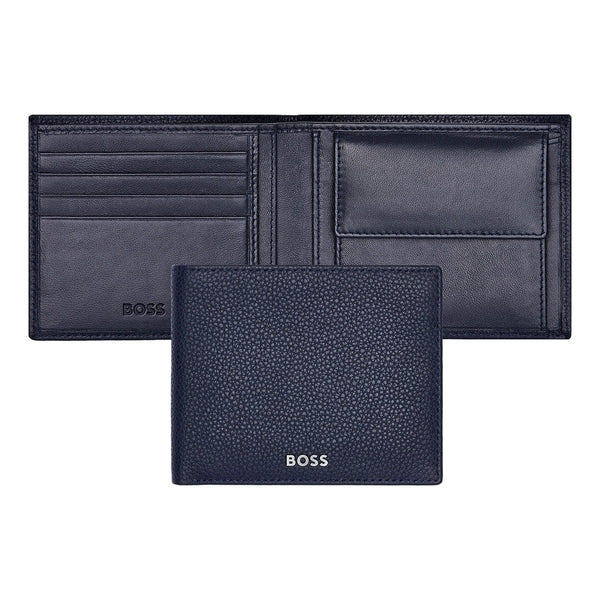 HUGO BOSS Brieftasche & Geldbörse, Classic Grained, Navy