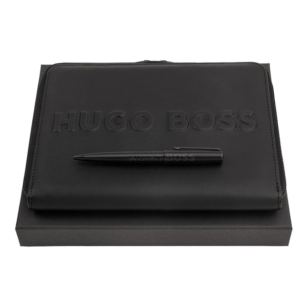 HUGO BOSS, Schreibset, Label, schwarz-1