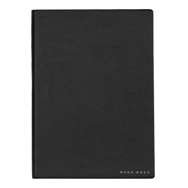 HUGO BOSS, Notizbuch, Essential Storyline, Schwarz, A5, Liniert