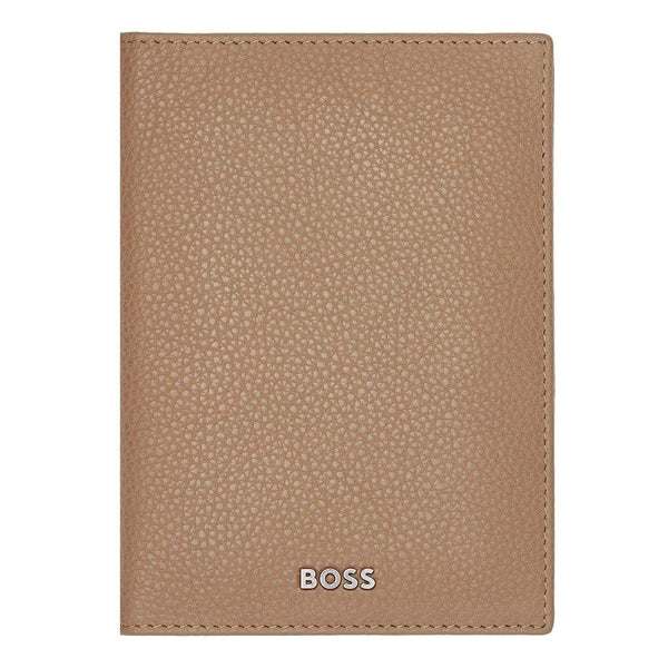 HUGO BOSS Reisebrieftasche, Classic Grained, Camel