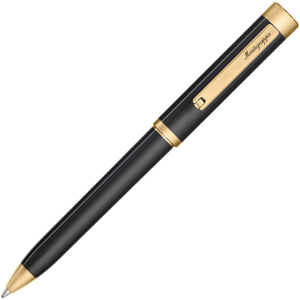 Montegrappa, Kugelschreiber, Zero, Gelbgold, schwarz-1