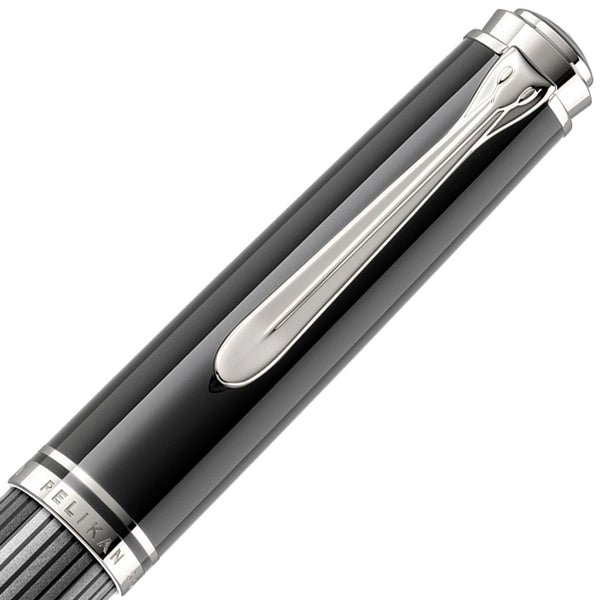 Pelikan Souverän M605 Füllhalter Stresemann – Edler Kolbenfüller Mit Rhodinierter 14k Goldfeder (M-Feder)